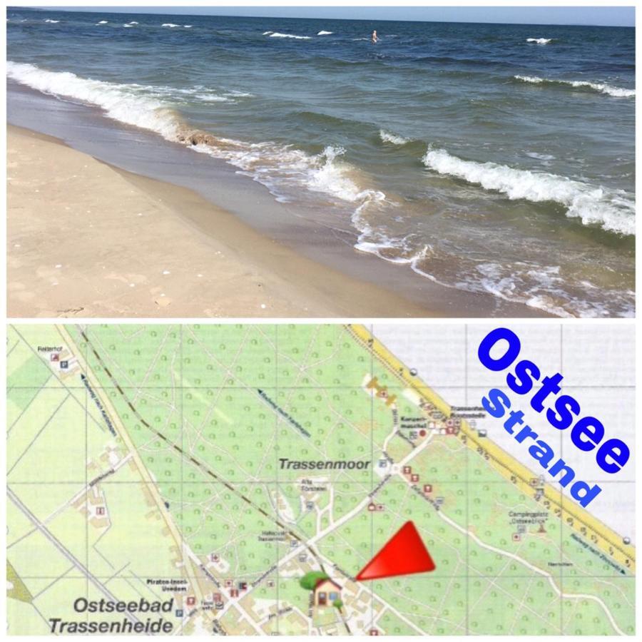 Ferienwohnung Mit Terrasse - Insel Usedom 트라센하이드 외부 사진